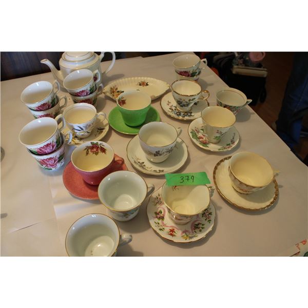 Misc Cups and Saucers and Teapot