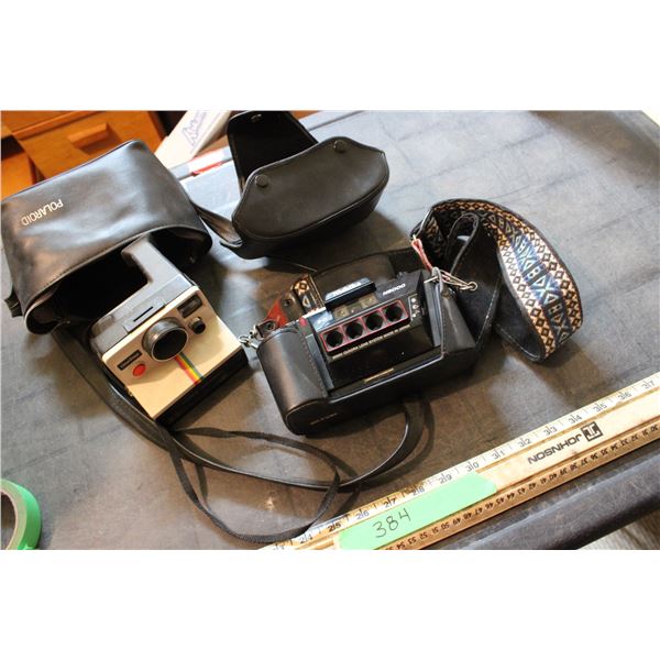 Nishika Camera and Case and Polaroid Camera and Case
