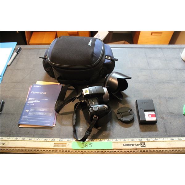 Sony Cybershot Camera Case, Battery Charger and Accessories
