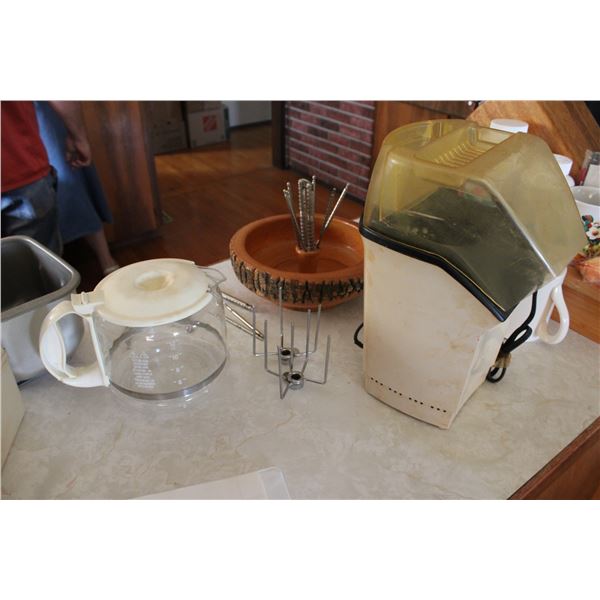 Popcorn Popper Bread Saver Nut Crackers and Misc Items