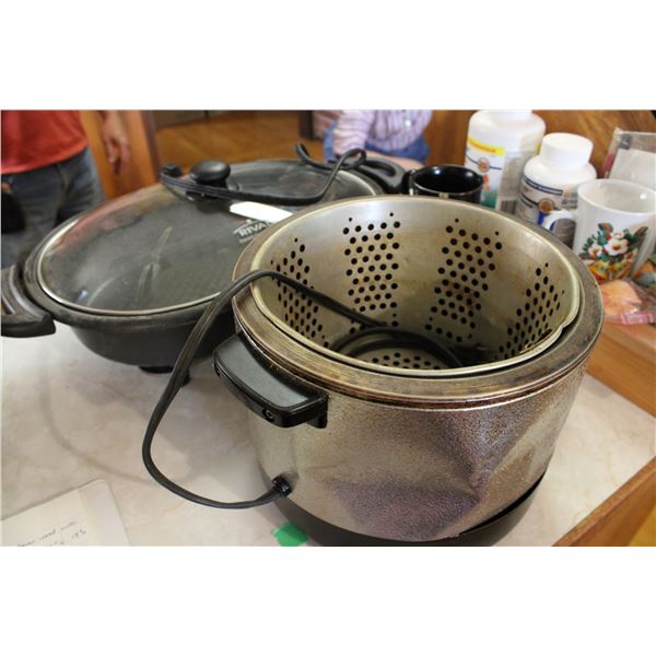 Roaster and Roaster Pans and Deep Fryer with No Lid