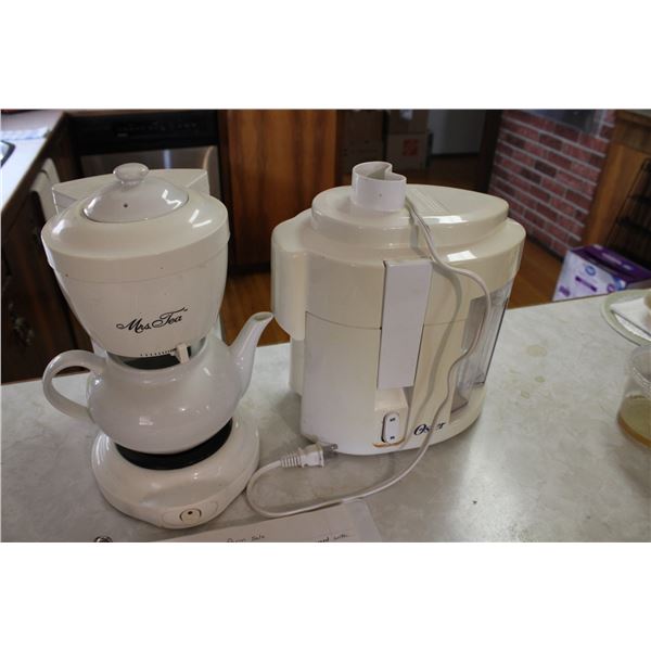 Oster Juicer and Mrs. Tea Maker Machine