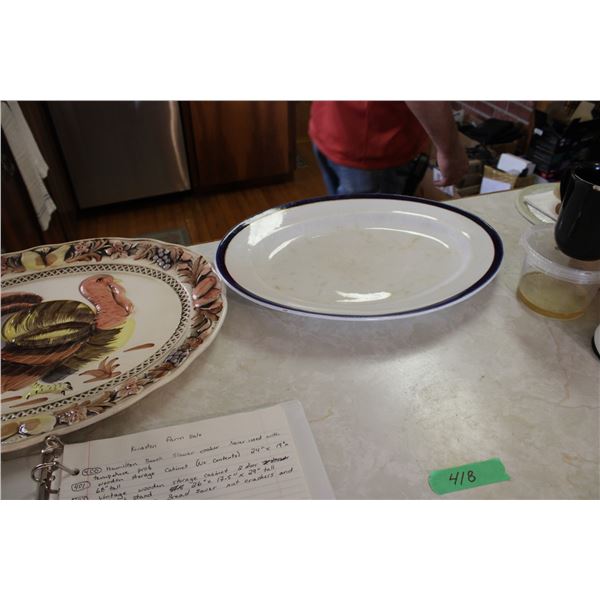 (2) Turkey Platters
