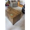 Image 2 : Quilt Storage Wooden Trunk (Sanded Inside) Measurements 49" x 22" x 20" Tall