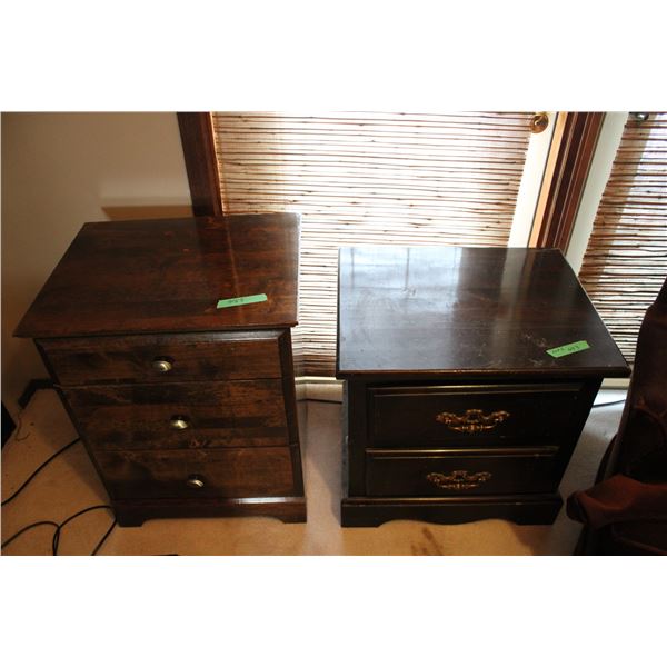 2 End Tables 2 Drawers (not a set)