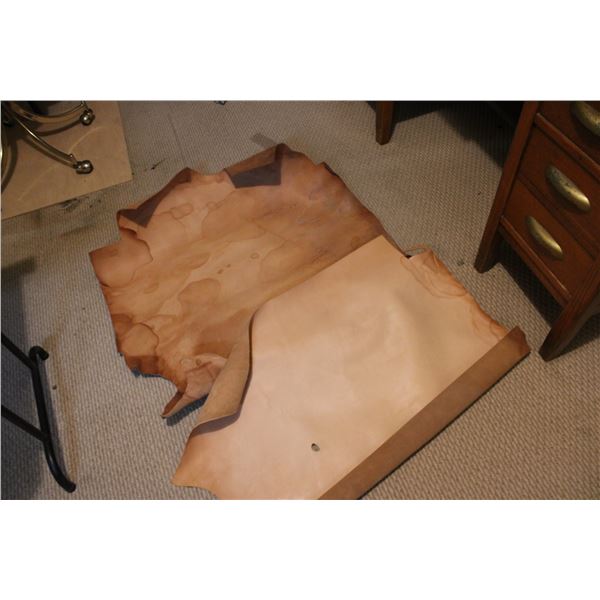 2 Rolls of Leather One is Soft One is Hard 24" x 30"