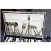 Image 4 : Silverware Set (Goldish in Color) In Case