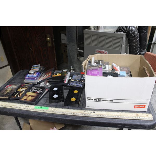 DVDs Movies VHS Tapes and misc