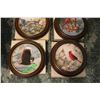 Image 3 : (4) Bird Collector Plates in Wooden Frames in Boxes