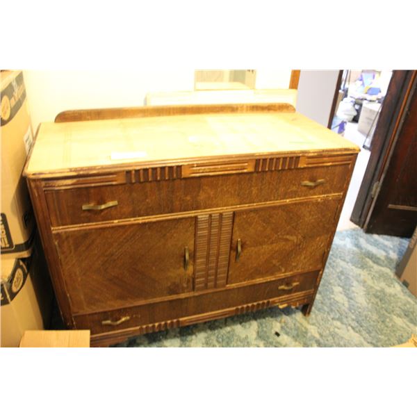 Vintage Buffet Cabinet 46" x 19" x 36" High