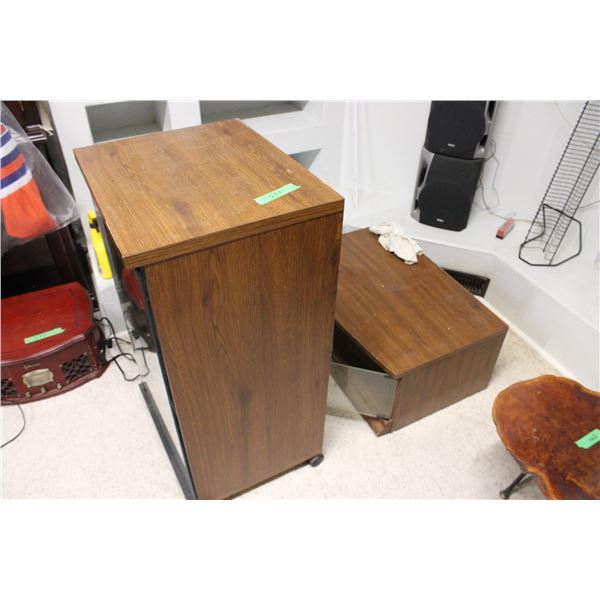 Stereo Stand with VHS Storage Container