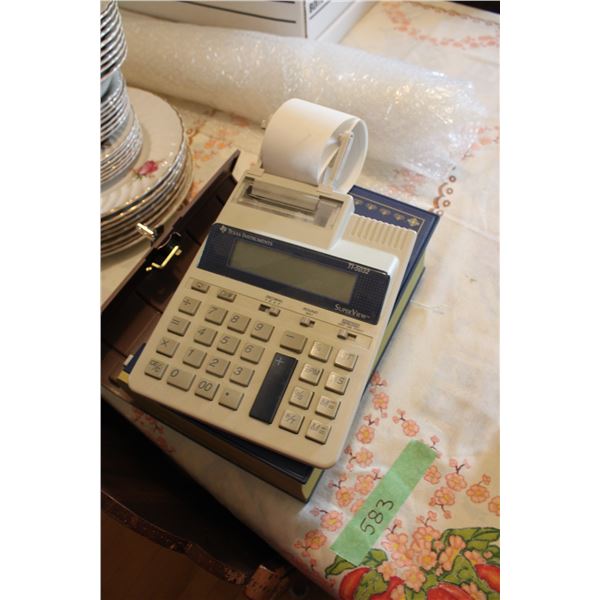 Lock Book Storage Container with Calculator