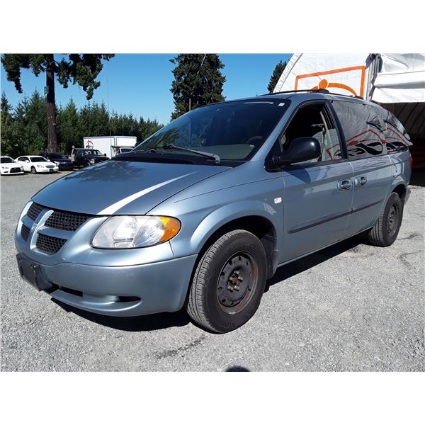 J5 --  2003 DODGE CARAVAN SE , Blue , 170954  KM's