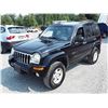 Image 1 : A12D --  2003 JEEP LIBERTY LTD 4X4 , Black , 264366  KM's