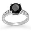 Image 1 : ACA CERTIFIED 3.0ctw WHITE & BLACK DIAMOND 14KT GOLD