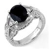 Image 1 : FINE 4.25ctw ACA CERTIFIED DIAMOND & BLUE SAPPHIRE RING