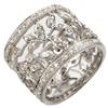 Image 1 : BRIDAL 1.3 ct ACA CERTIFIED DIAMOND RING 14K WHITE GOLD