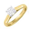 Image 1 : SI2-J SOLITAIRE DIAMOND 0.50CT ENGAGEMENT RING 14K GOLD