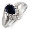 Image 1 : RING 0.62ctw ACA Certified DIAMOND & BLACK SAPPHIRE