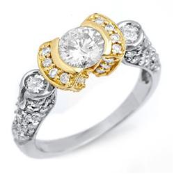 SOLITAIRE 2.06ctw ACA CERTIFIED DIAMOND RING 14KT GOLD
