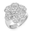Image 1 : ACA CERTIFIED 1.33ctw DIAMOND BRIDAL RING IN WHITE GOLD