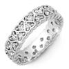 Image 1 : ACA CERTIFIED 1.0ctw DIAMOND ETERNITY BAND WHITE GOLD