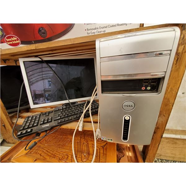 885 --  Dell Computer tower , Keyboard & Flat Screen