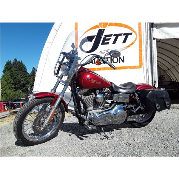 0ZNOONB --  2005 HARLEY DAVIDSON DYNA SUPER GLIDE CUSTOM , Red , 26093 MILES