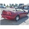 Image 5 : A3 --  1999 FORD MUSTANG CONVERITBLE , Red , 219188  KM's "NO RESERVE"
