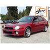 Image 1 : B1 --  2003 SUBARU IMPREZA TS AWD , Red , 221692  KM's