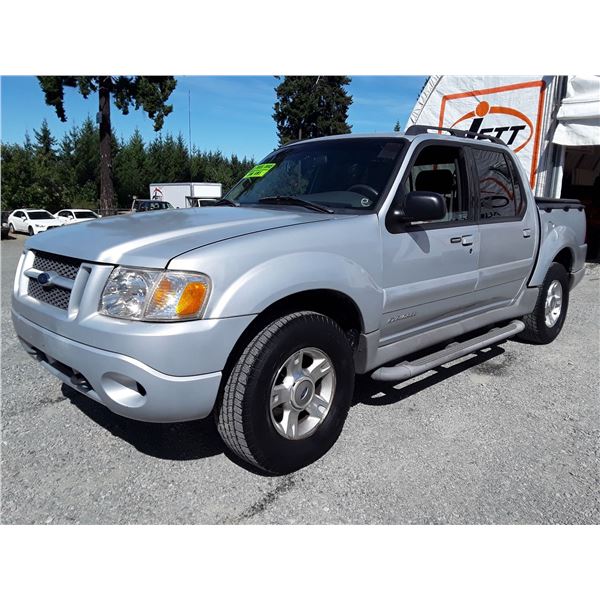 G2 --  2001 FORD EXPLORER SPORT TRAC 4X4, SILVER, 141,395 KMS