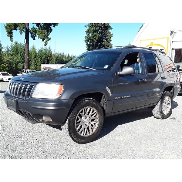 F5 --  2003 JEEP GRAND CHEROKEE LTD 4X4 , Grey , 284761  KM's