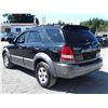 Image 7 : F1 --  2004 KIA SORENTO EX 4X4 SUV, BLACK, 269,424 KMS , Black , 269424  KM's