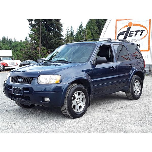 G3 --  2004 FORD ESCAPE LTD 4X4 , Blue , 209724  KM's