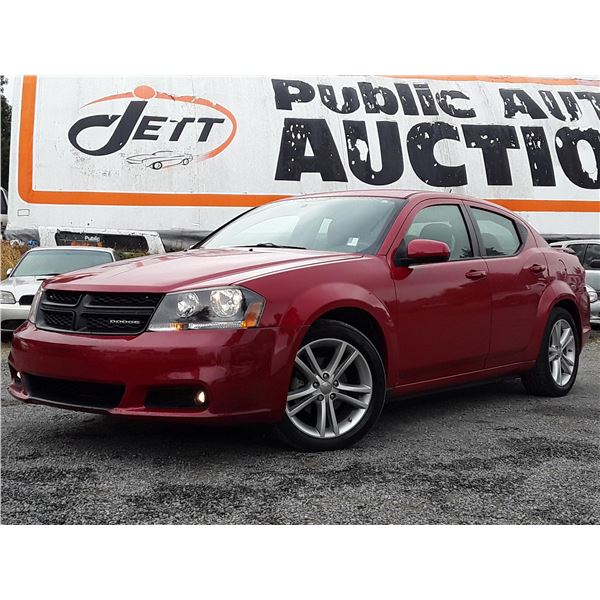 J2 --  2014 DODGE AVENGER SXT , Red , 102419  KM's