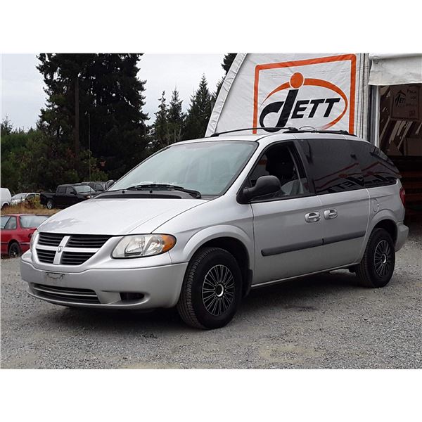 I5 --  2007 DODGE CARAVAN SE , Silver , 214048  KM's