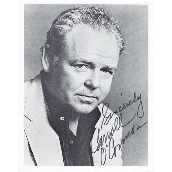Archie Bunker Carroll O'Connor signed photo