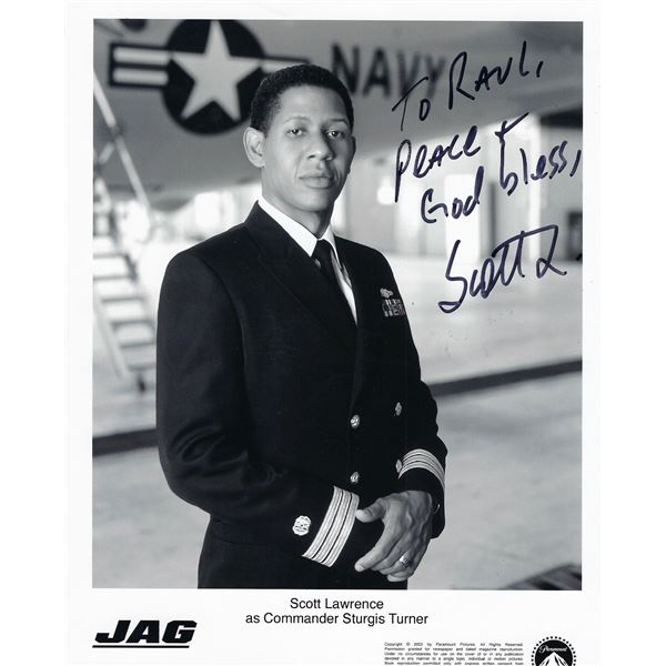 JAG Scott Lawrence signed photo