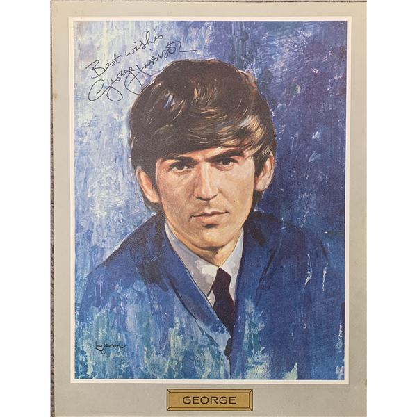 George Harrison signed photo