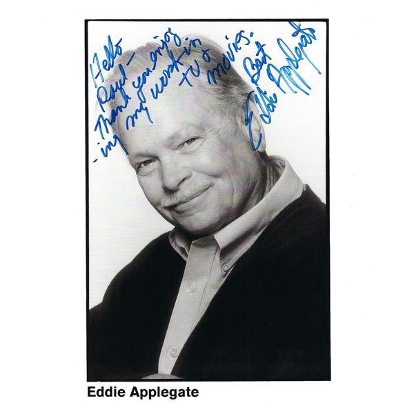 Eddie Applegate signed photo