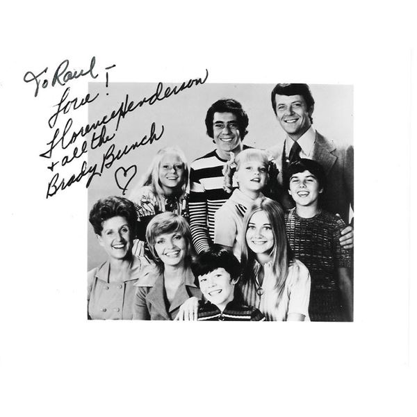 The Brady Bunch Florence Henderson signed card