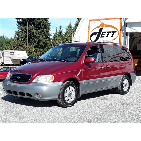 E4 --  2002 KIA SEDONA  , Red , 136724  KM's