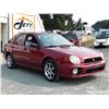 Image 3 : B1 --  2003 SUBARU IMPREZA TS AWD , Red , 221692  KM's