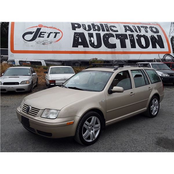 D4 --  2003 VW JETTA GLS  , Brown , 332290  KM's