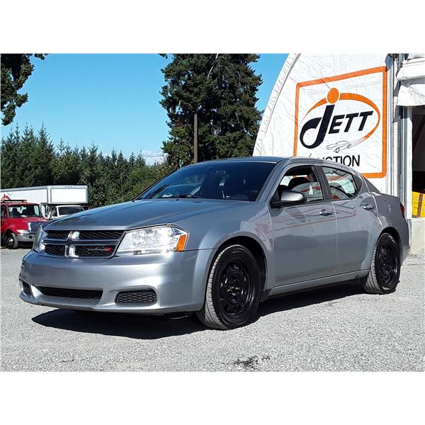 E5 --  2013 DODGE AVENGER SE , Silver , 104845  KM's