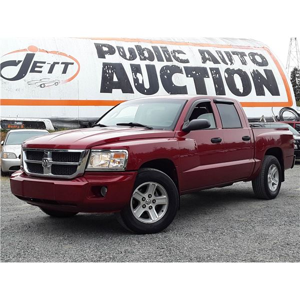 F3 --  2008 DODGE DAKOTA QUAD SLT 4X4 , Red , 213454  KM's