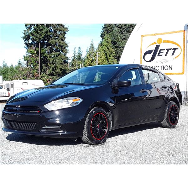 H4 --  2013 DODGE DART SE , Black , 175759  KM's