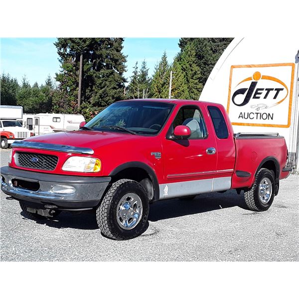 A3 --  1998 FORD F150 4X4 , Red , 207090  KM's  "NO RESERVE"