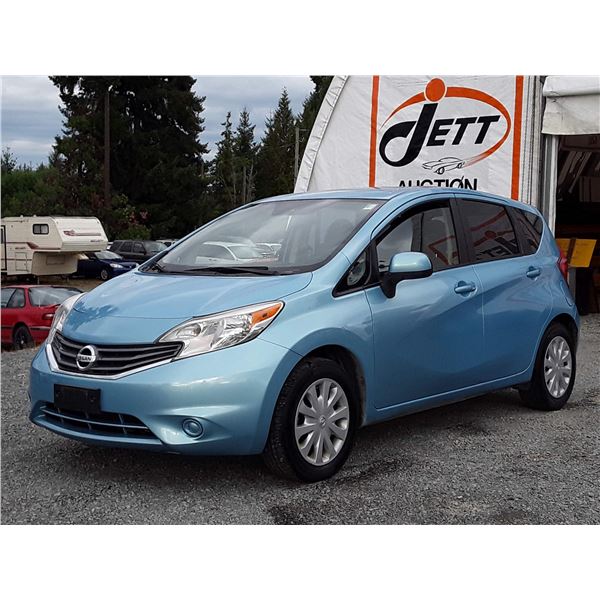 H6 --  2014 NISSAN VERSA NOTE S , Blue , 113874  KM's