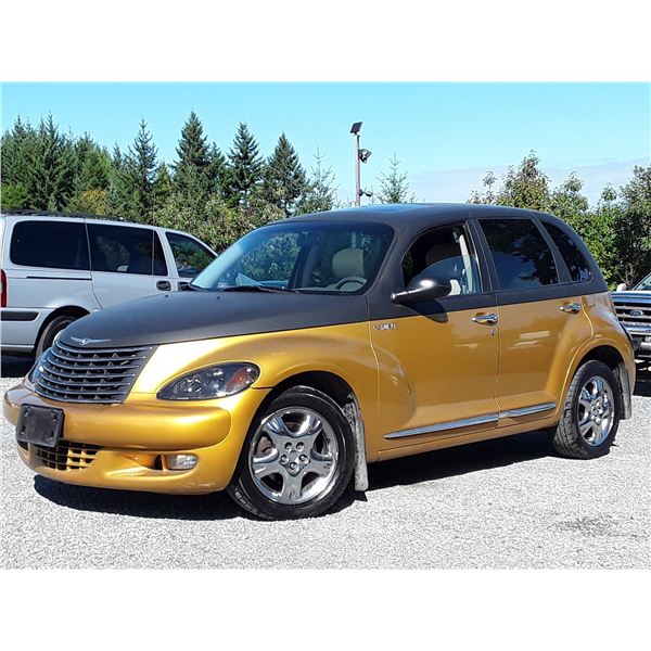 A12B --  2002 CHRYSLER PT CRUISER LTD , Gold , 263446  KM's  "NO RESERVE"